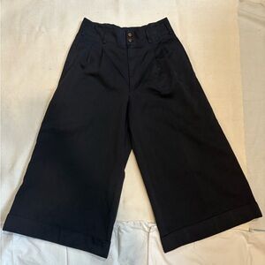 Comme des Garçons Navy Wide Leg Pants